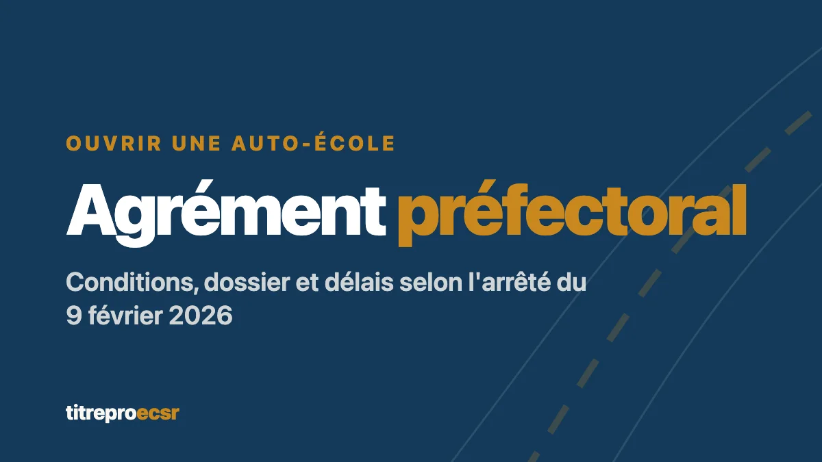 Agrément préfectoral d'une auto-école