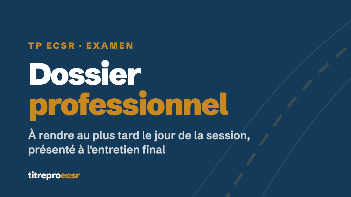 Dossier professionnel du TP ECSR