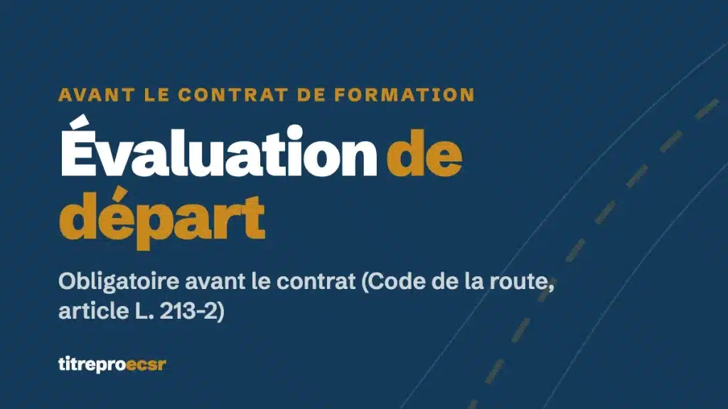 Évaluation de départ en auto-école