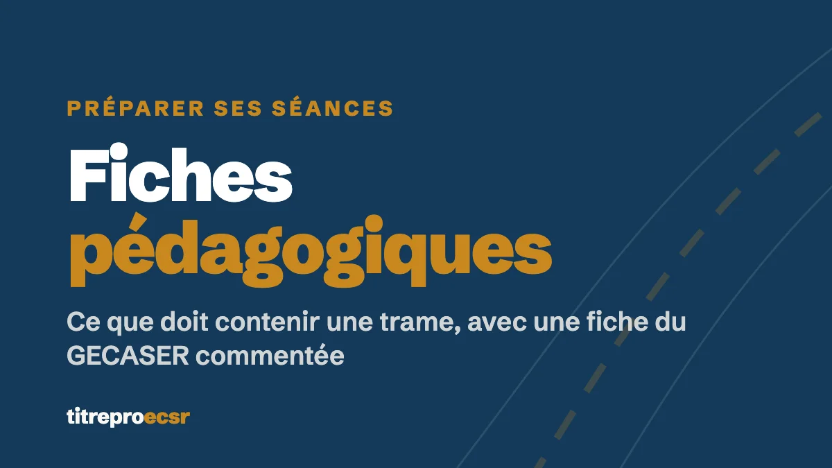 Fiches pédagogiques ECSR